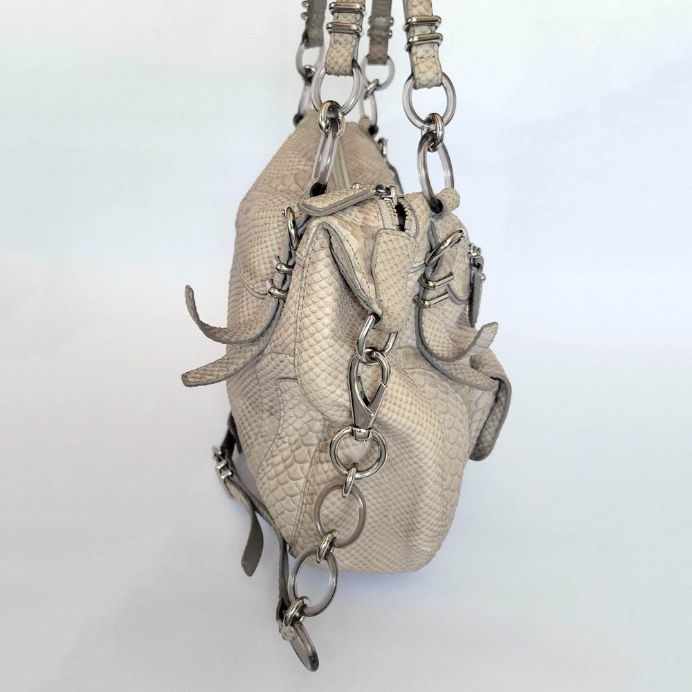 Coach Kristin Pinnacle Embossed Python Laila Roun… - image 6